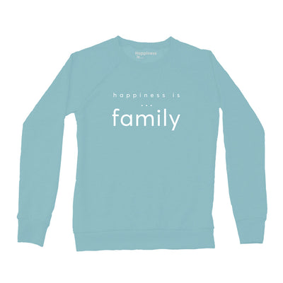 Women's Family Crew Sweatshirt, Teal-0