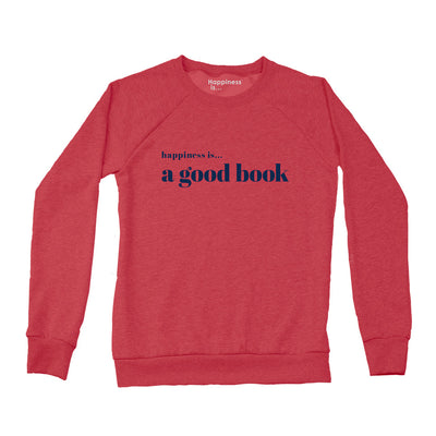 Women's Good Book Crew Sweatshirt, Chili-0