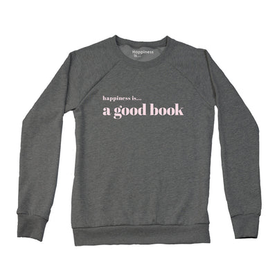 Women's Good Book Crew Sweatshirt, Charcoal-0