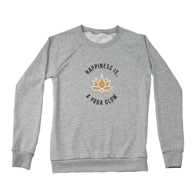 Women's Yoga Glow Crew Sweatshirt, Heather Grey-0